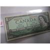 Image 2 : 1954 CRISP UNCIRCULATED BANK OF CANADA LEGAL TENDER $1 BILL