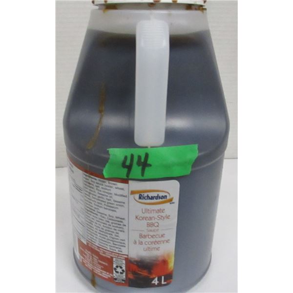 SHELF PULLS (AS IS):  KOREAN STYLE BBQ SAUCE (4 L)
