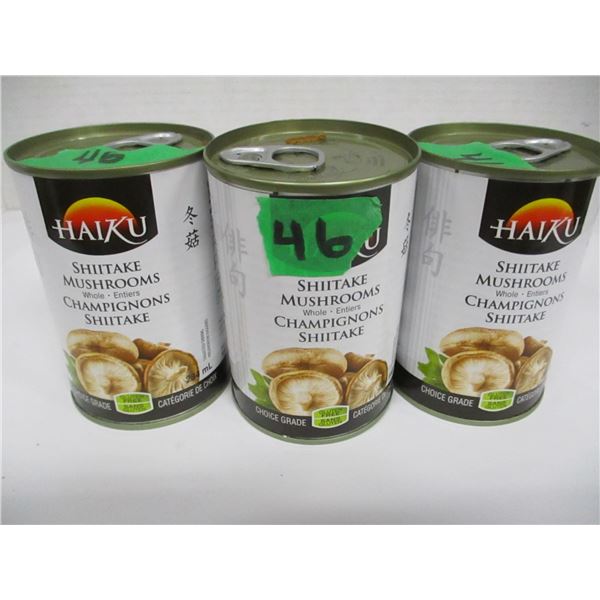 SHELF PULLS (AS IS):  SHITAKE MUSHROOMS (3 X 284 ML) - BUNDLE