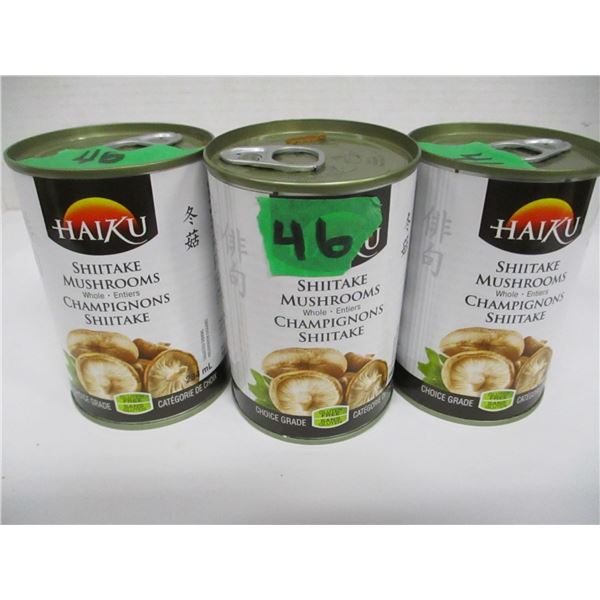 SHELF PULLS (AS IS):  SHITAKE MUSHROOMS (3 X 284 ML) - BUNDLE