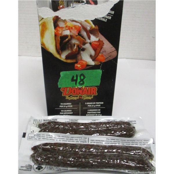 SHELF PULLS (AS IS):  DONAIR DRIED MEAT STICK (8 X 50 G) - BUNDLE