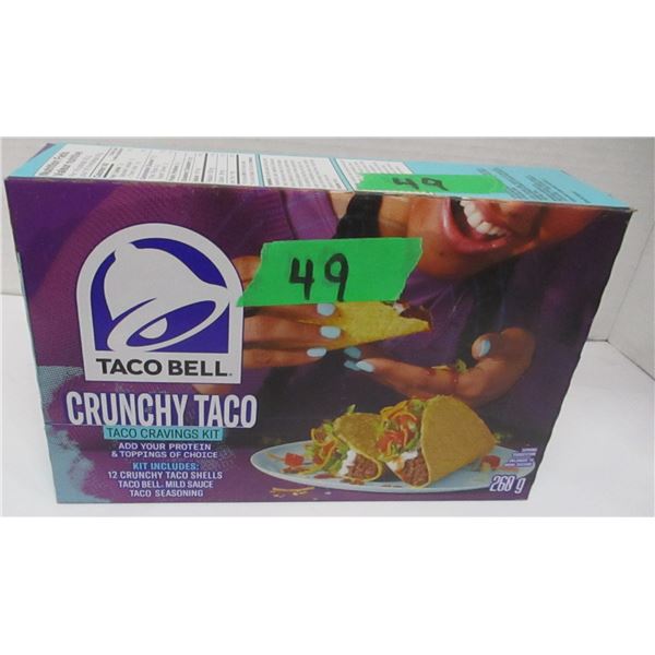 SHELF PULLS (AS IS):  TACO BELL CRUNCHY TACO CRAVINGS KIT (260G)