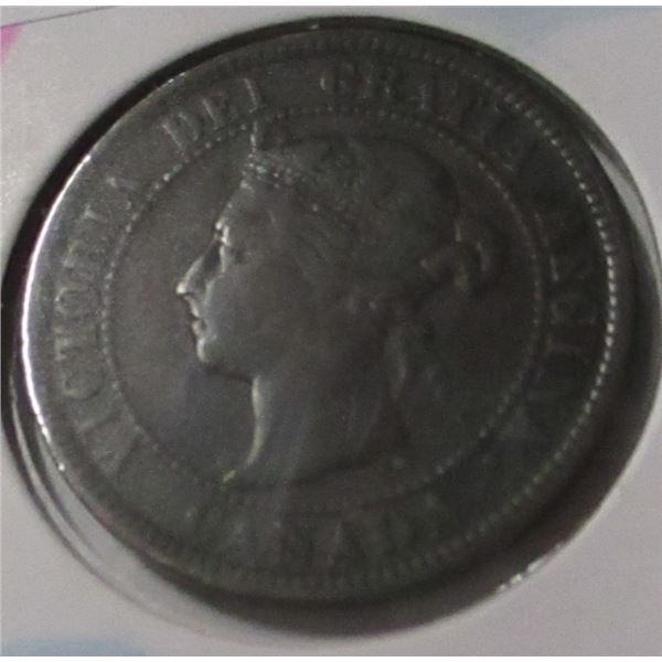 1884 FINE VICTORIAN CANADA LARGE PENNY
