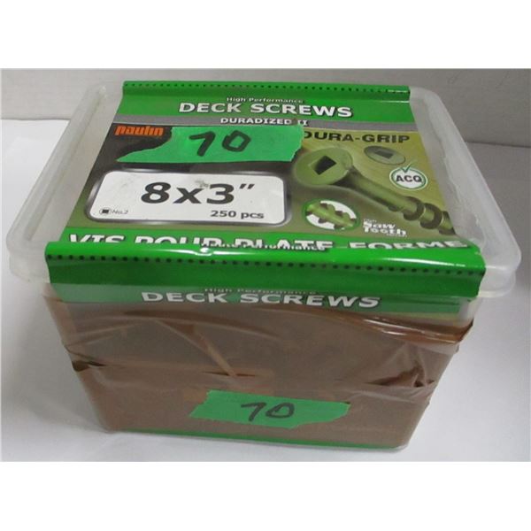 NO 8 - 3" DECK SCREWS - PACKAGE