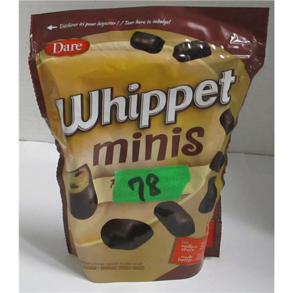 SHELF PULLS (AS IS):  WHIPPET MINI COOKIES (200G) - BAG