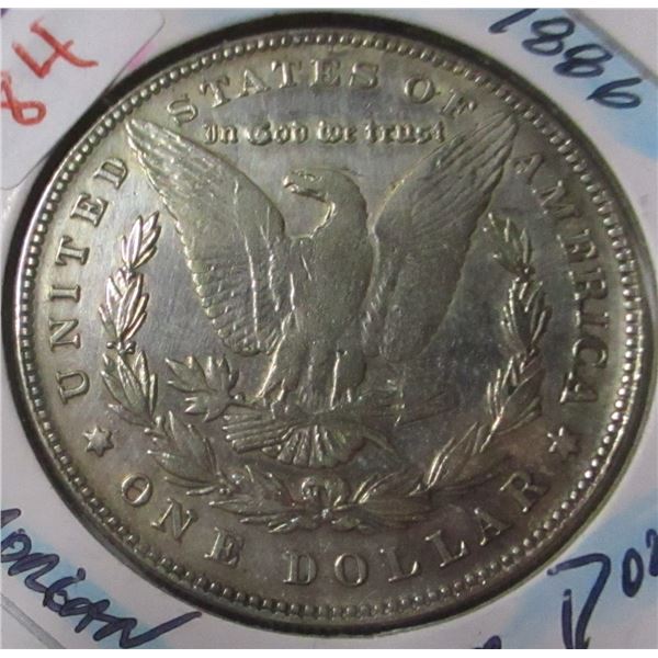 1886 USA MORGAN SILVER DOLLAR