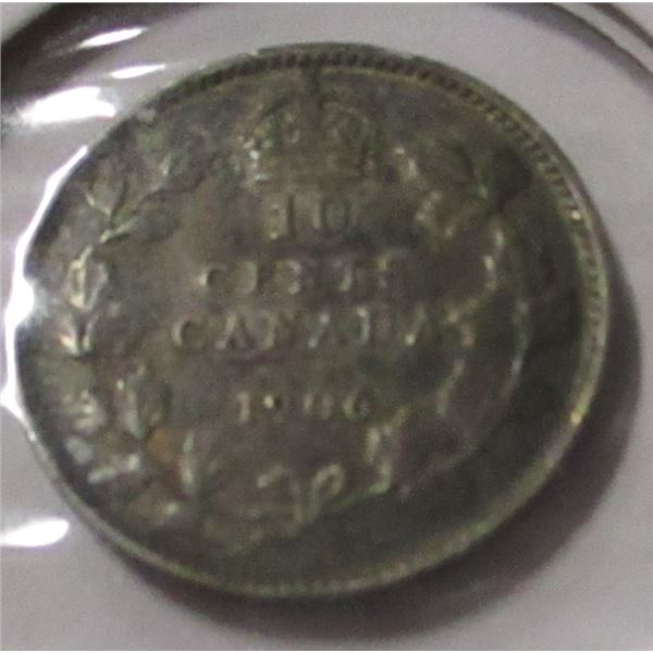 1906 CANADA KING EDWARD VII SILVER DIME