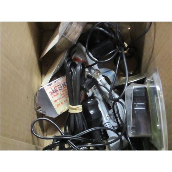BOX C/W PAPER SHREDDER, COMPUTER DISCS, ETC