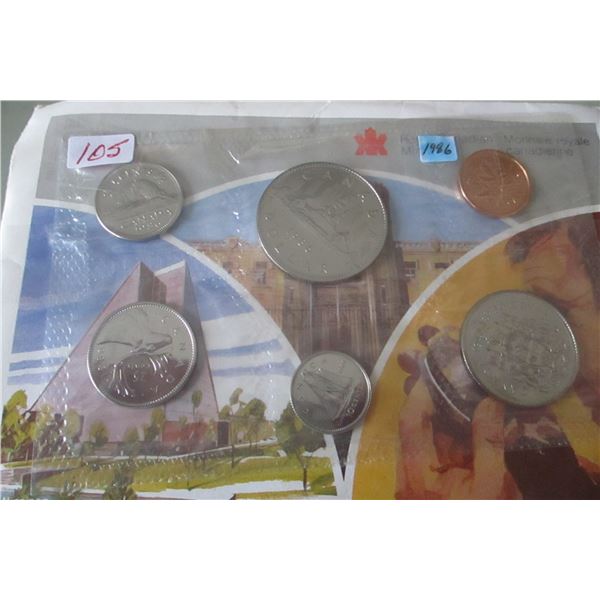 1986 PROOF CANADA MINT SEALED COIN SET