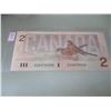 Image 2 : 1986 BIRD SERIES LEGAL TENDER CANADA $2 BILL