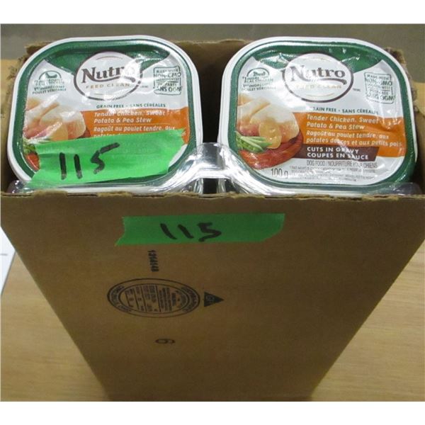 SHELF PULLS (AS IS):  NUTRO TENDER CHICKEN & VEGETABLE DOG FOOD (24 PKGS X 100G) - CASE
