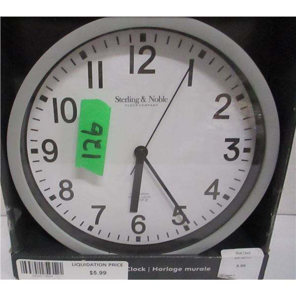 FREIGHT DAMAGE (AS IS):  SMALL WALL CLOCK