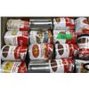 Image 1 : FREIGHT DAMAGE (AS IS):  FLAT C/W 15 CANS ASSORTED SOUP