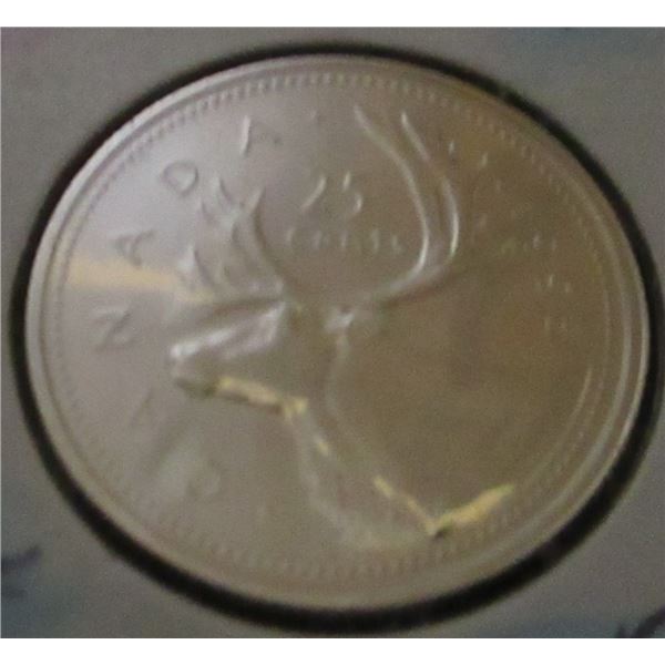1995 PROOF CAMEO CANADA QUARTER