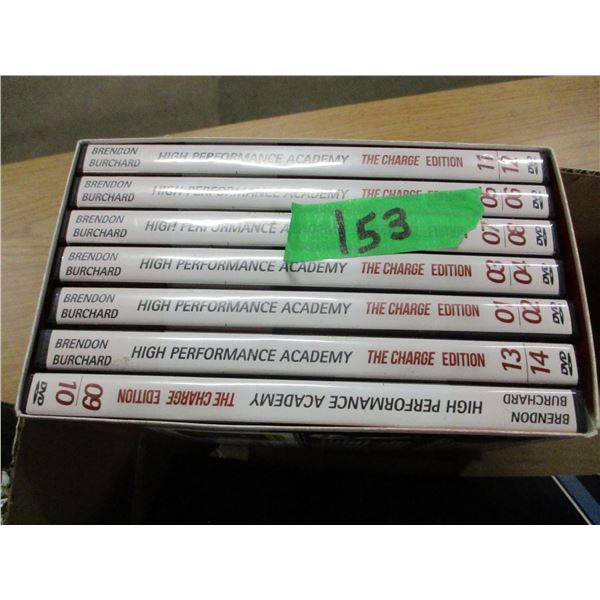 BOX C/W DVD'S, PUZZLES, ETC