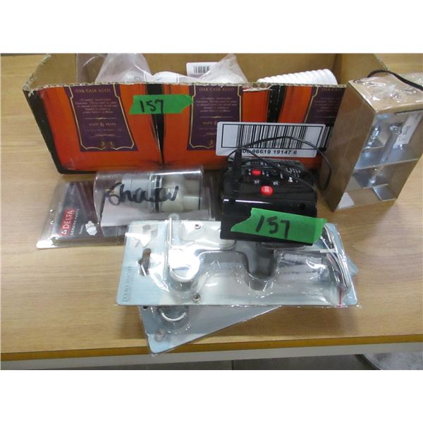 BOX C/W BRACKETS, LIGHT, MISC