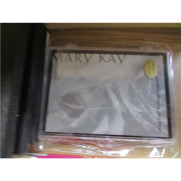 BOX C/W INCENSE, INVOICE BOOKS, ETC