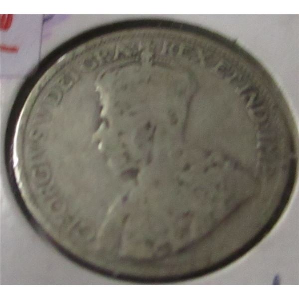 1915 CANADA KING GEORGE V KEY DATE SILVER QUARTER