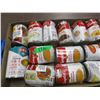 Image 1 : FREIGHT DAMAGE (AS IS):  FLAT C/W 13 CANS ASSORTED SOUP