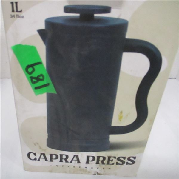 FREIGHT DAMAGE (AS IS):  CAPRA COFFEE PRESS