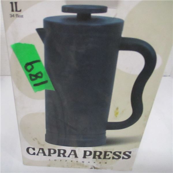 FREIGHT DAMAGE (AS IS):  CAPRA COFFEE PRESS