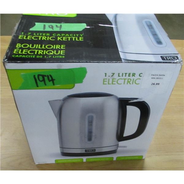 FREIGHT DAMAGE (AS IS):  TRE ELECTRIC KETTLE