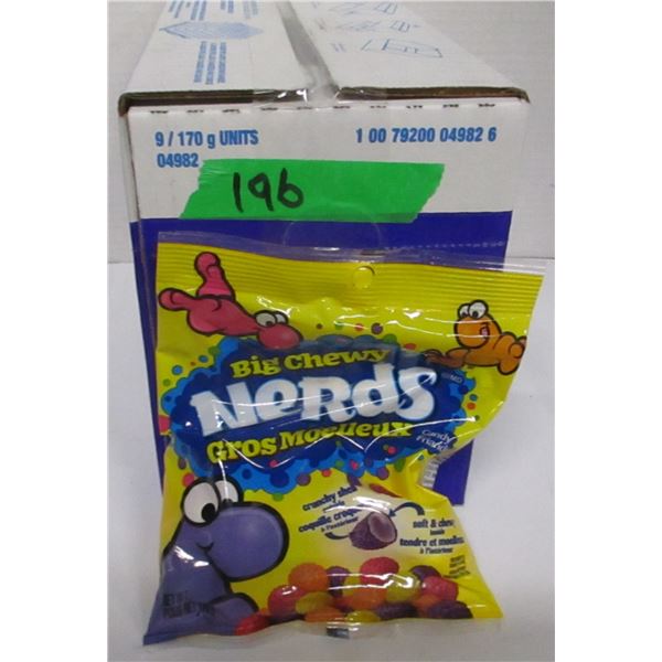 SHELF PULLS (AS IS):  NERDS BIG CHEWY CANDY (9 X 170G BAGS) - CASE