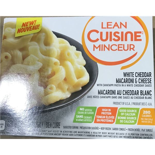 FROZEN:  LEAN CUISINE WHITE CHEDDAR MAC & CHEESE (225G)