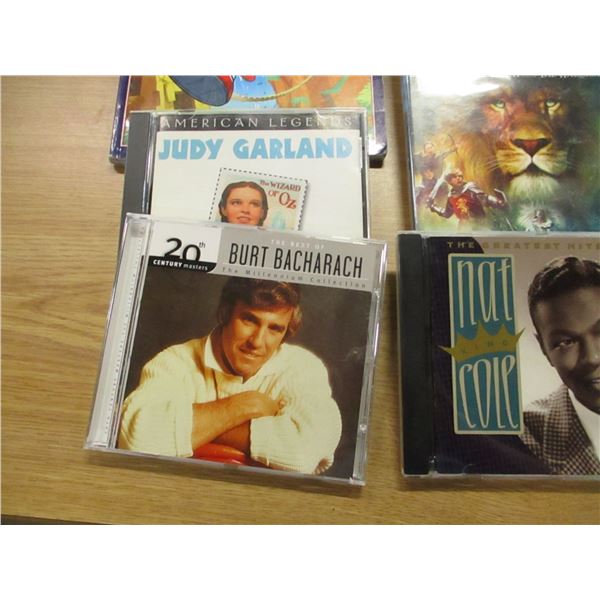 CONTAINER C/W ASSORTED CD'S & DVD'S