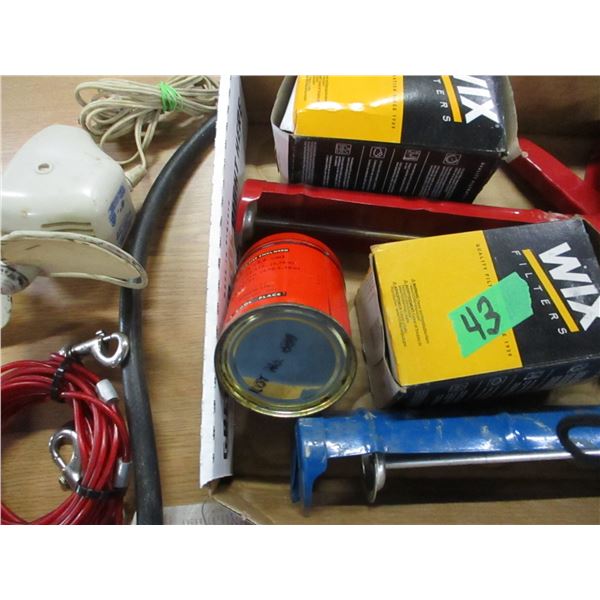 BOX C/W AUTOMOTIVE & HARDWARE ITEMS