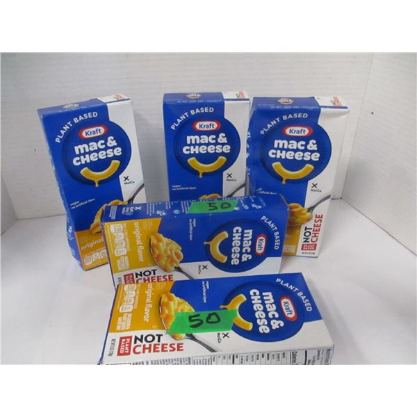 SHELF PULLS (AS IS):  BOX C/W 5 PLANT BASED MAC & CHEESE DINNERS