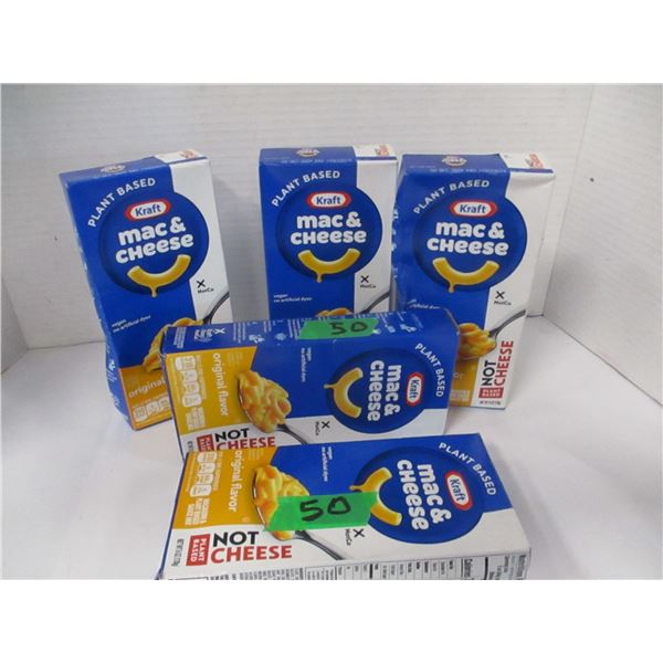 SHELF PULLS (AS IS):  BOX C/W 5 PLANT BASED MAC & CHEESE DINNERS