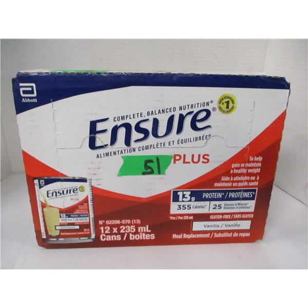 PLUS STRAWBERRY ENSURE DRINK (12 X 235 G CANS) - BOX