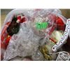 Image 2 : ESTATE:  BOX C/W ASSORTED CHRISTMAS DECORATIONS