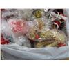 Image 3 : ESTATE:  BOX C/W ASSORTED CHRISTMAS DECORATIONS