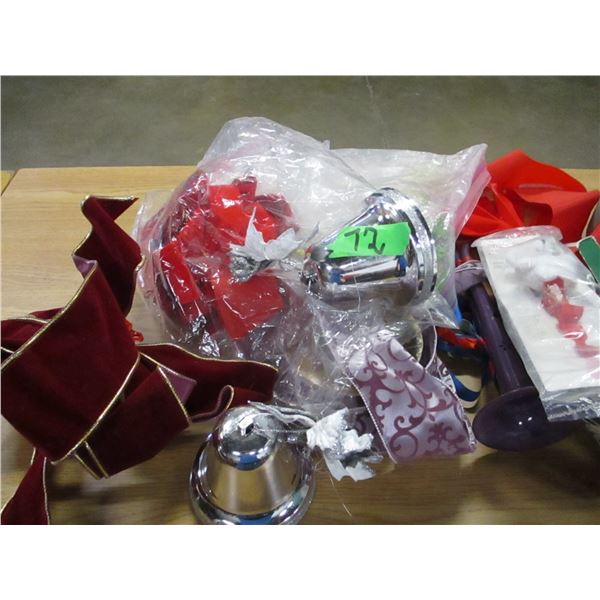 ESTATE:  TOTE C/W ASSORTED CHRISTMAS DECORATIONS
