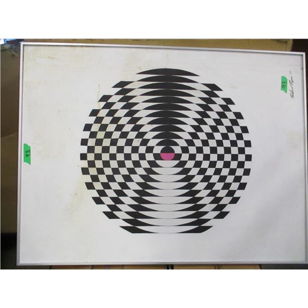 FRAMED PAINTING ON CANVAS BY RICHARD PAYNE 77 (APPROX. 41 X 30")