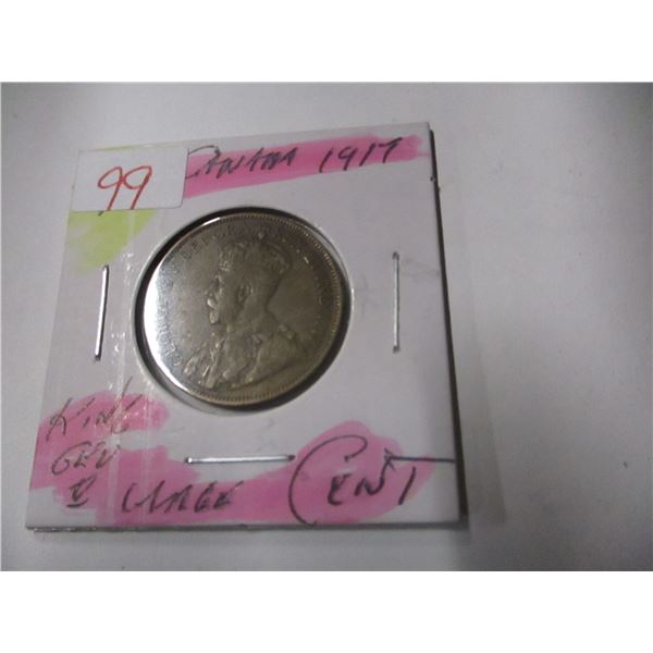 1917 CANADA KING GEORGE V LARGE PENNY