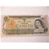 Image 1 : 1973 BANK OF CANADA SERIAL NUMBER LEGAL TENDER $1 BILL (529 - 529)