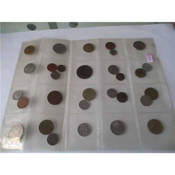 STOCK SHEET OF WORLD COLLECTABLE COINS