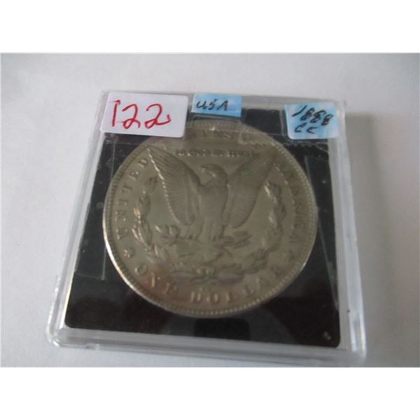 1888 CARSON CITY USA SILVER DOLLAR (NOT TESTED - AS IS - SILVER CONTENT NOT VERIFIED)