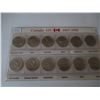 Image 1 : 1867 - 1992 CANADA 12 QUARTER COIN SET