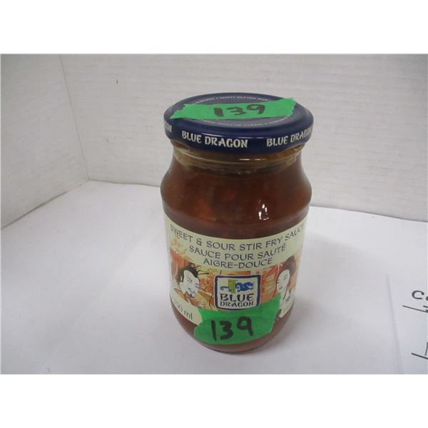 SHELF PULLS (AS IS):  SWEET & SOUR STIR FRY SAUCE (350 ML) - JAR