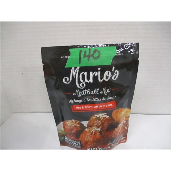 SHELF PULLS (AS IS):  MARIOS HOT & SPICY MEATBALL MIX (90G) - BAG