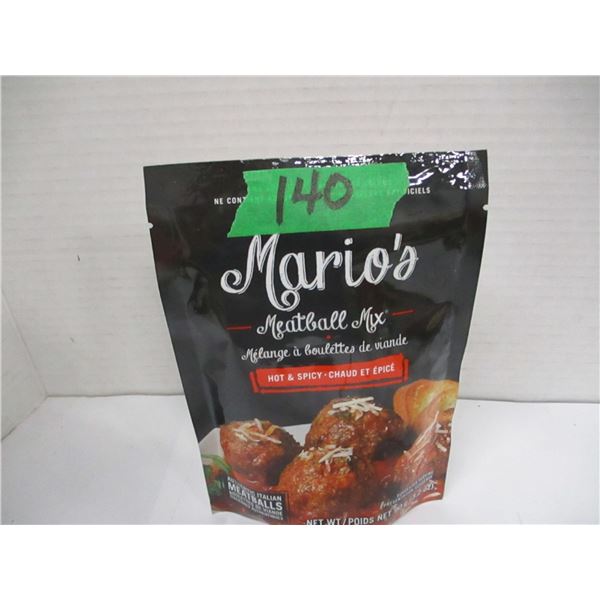 SHELF PULLS (AS IS):  MARIOS HOT & SPICY MEATBALL MIX (90G) - BAG