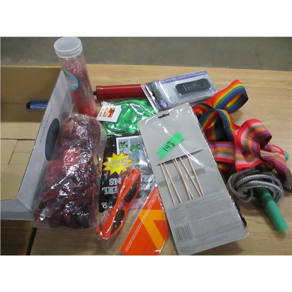 STORE RETURNS (AS IS):  BOX C/W ASSORTED ITEMS