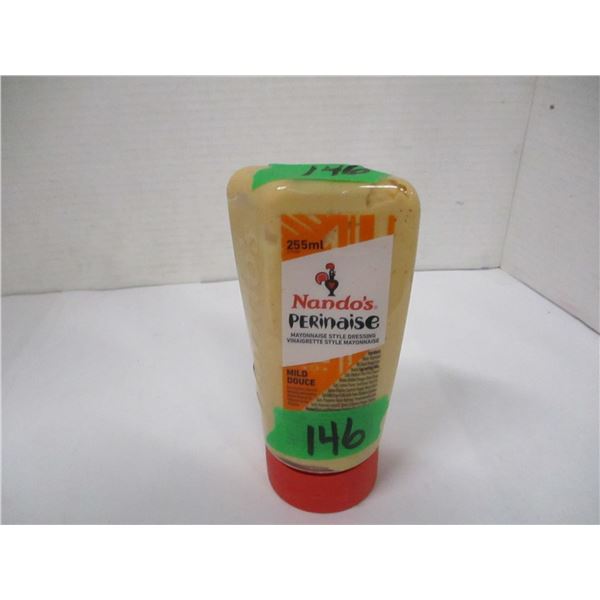 SHELF PULLS (AS IS):  MILD PERINAISE SAUCE (255 ML) - BOTTLE