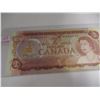 Image 2 : 1974 MULTI COLORED LEGAL TENDER BANK OF CANADA $2 BILL