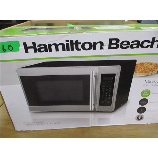STORE RETURN (AS IS):  HAMILTON BEACH MICROWAVE