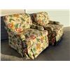 Image 4 : MATCHING OVERSTUFFED SWIVEL ROCKER ARMCHAIRS